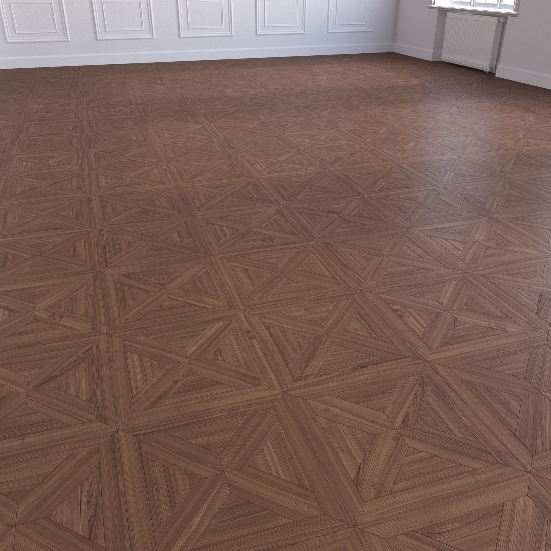 Parquet - Laminate - Wooden floor 2 in 1 Low-poly 3D model_5