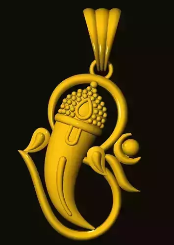 ganesh gold pendant