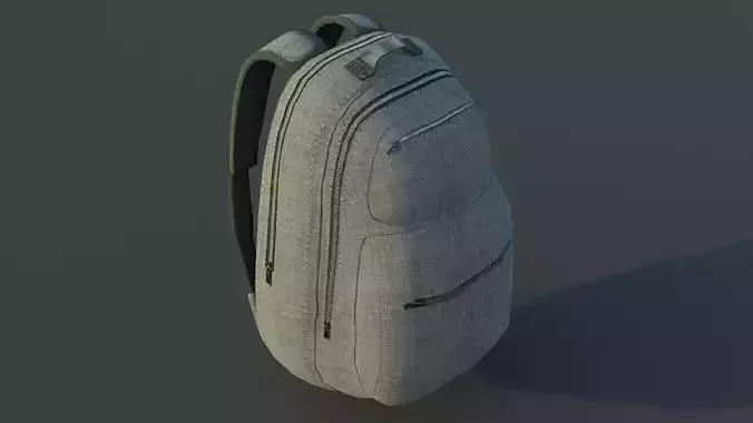 Backpack Low poly Low-poly 3D model