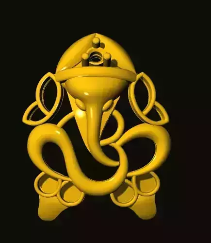 ganesh golden ganesha