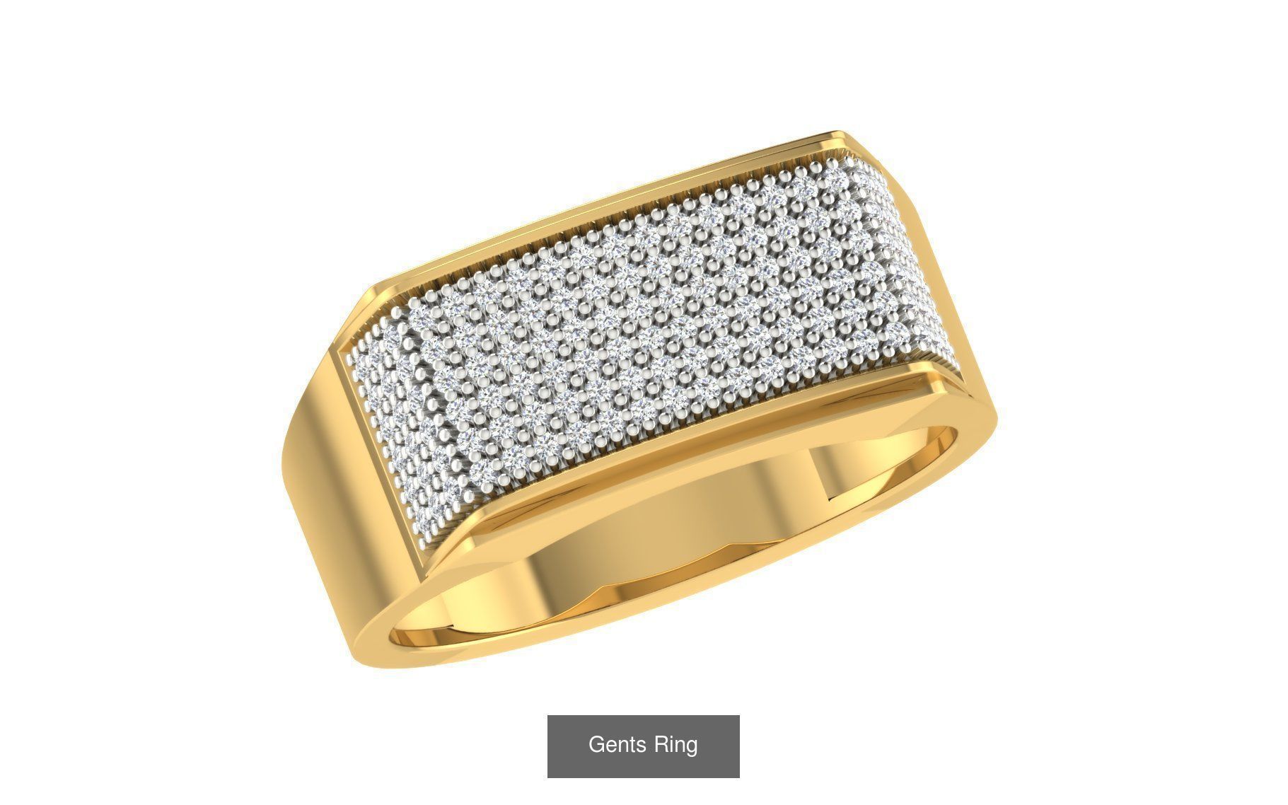 45 Gents Ring 3D print model 3D Model Collection_21