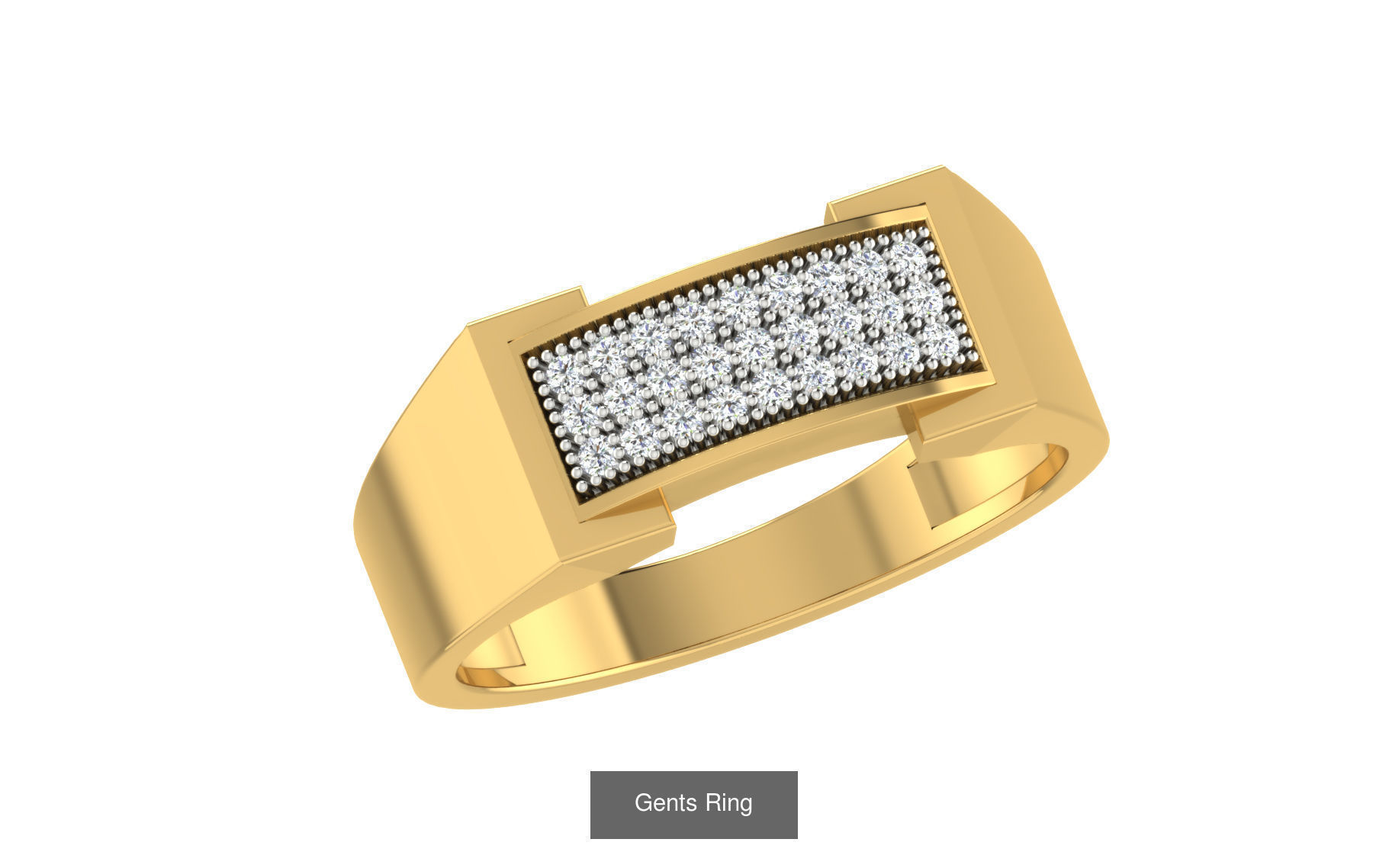 45 Gents Ring 3D print model 3D Model Collection_25