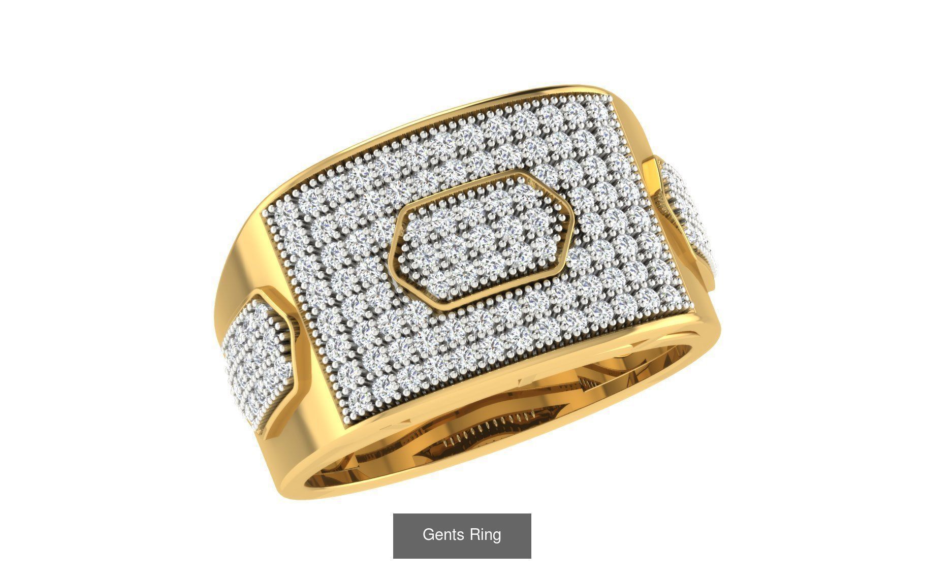 45 Gents Ring 3D print model 3D Model Collection_30