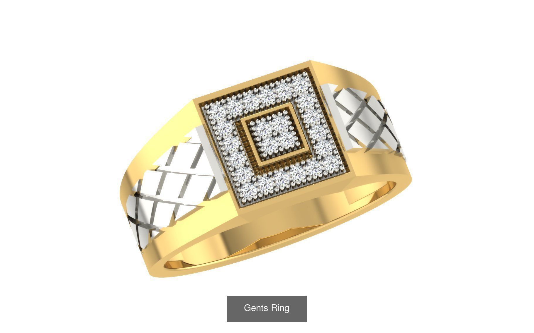 45 Gents Ring 3D print model 3D Model Collection_35