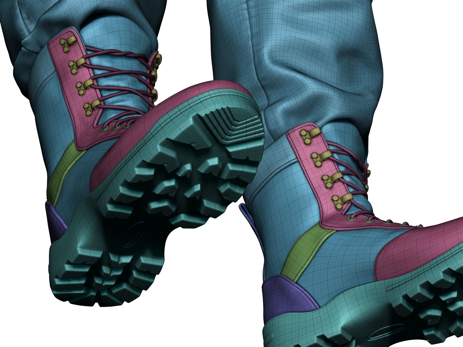 Special Forces Soldier Set1 - High Poly 3D model_34