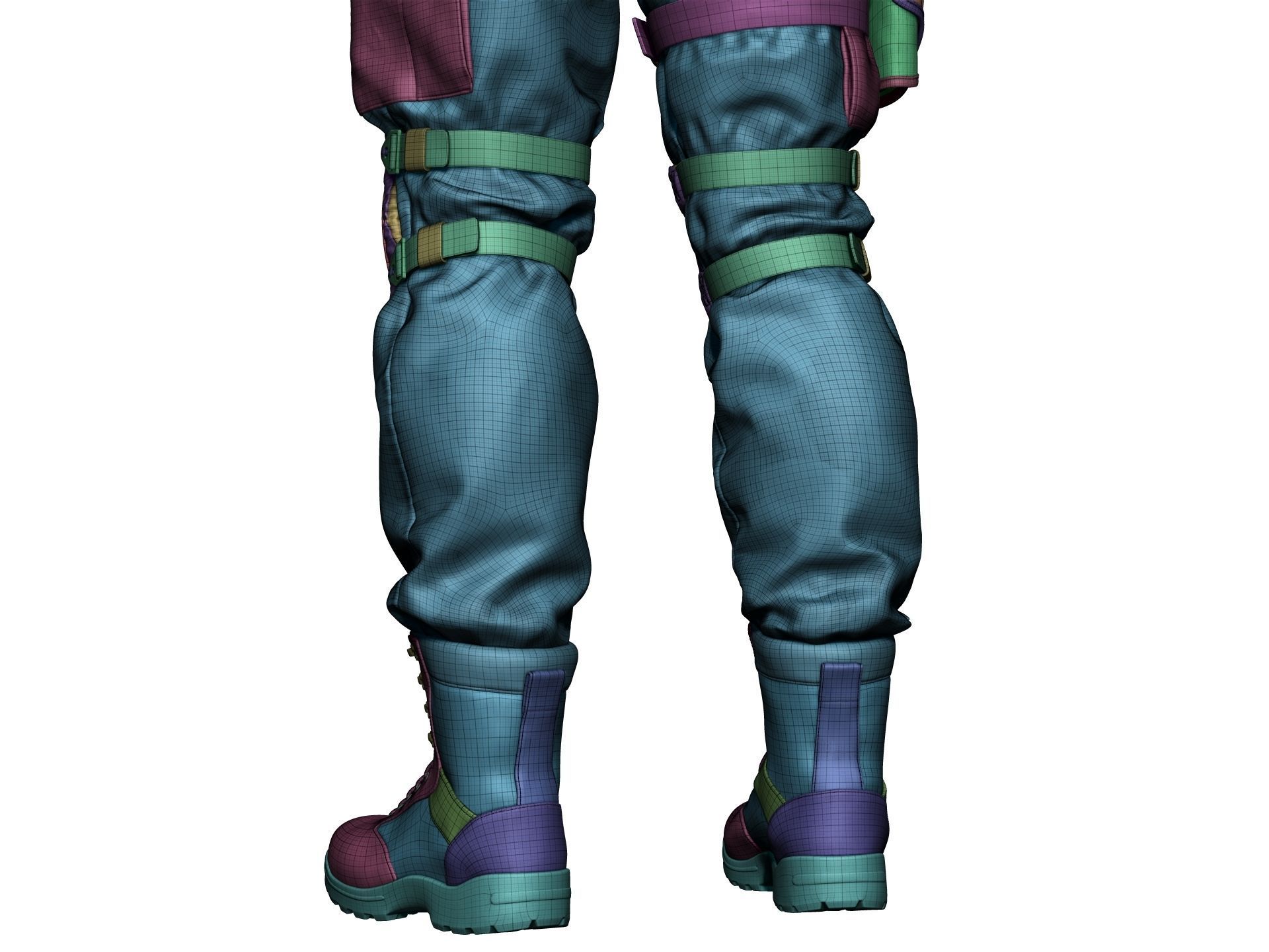 Special Forces Soldier Set1 - High Poly 3D model_29