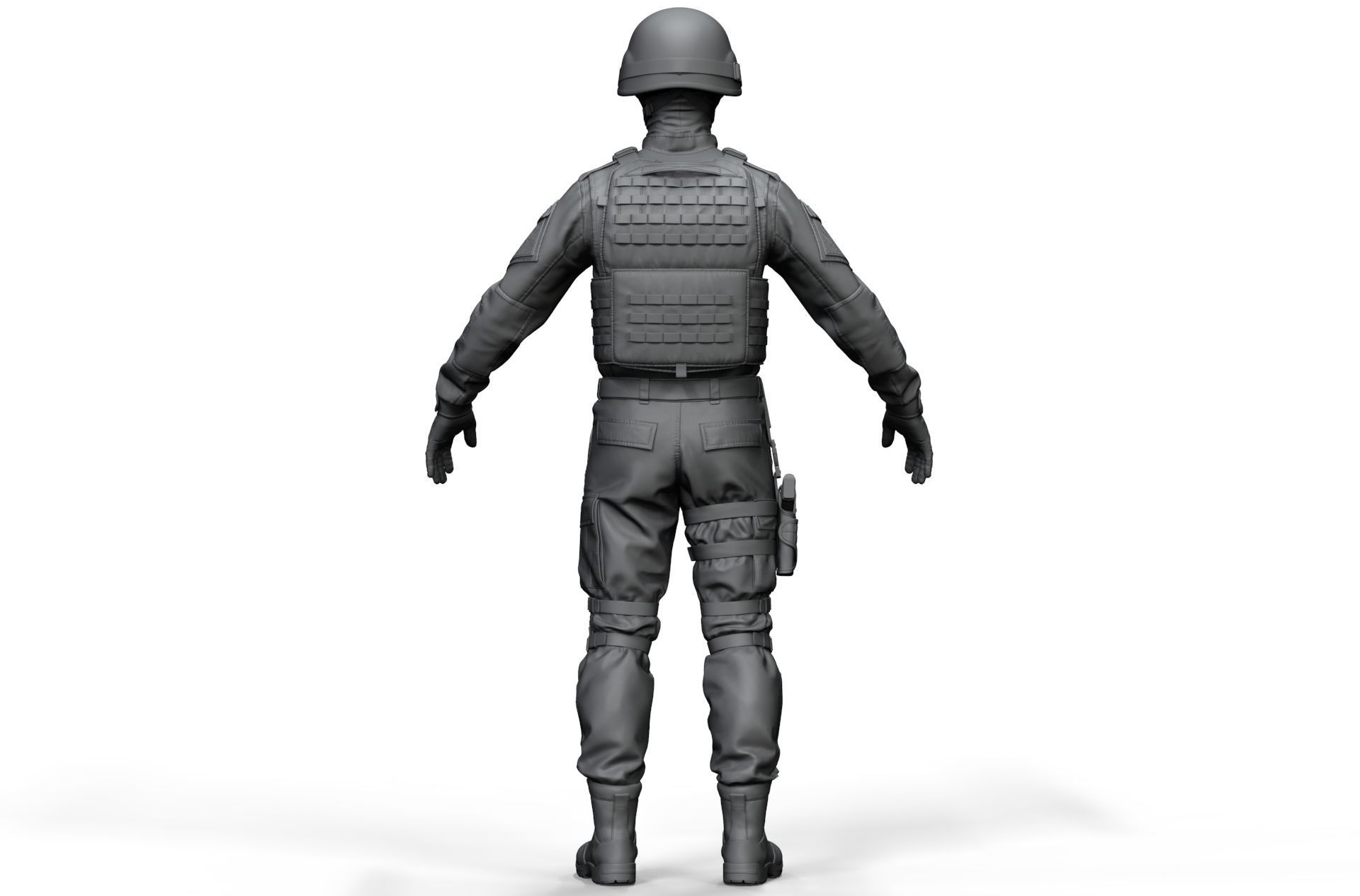 Special Forces Soldier Set1 - High Poly 3D model_9