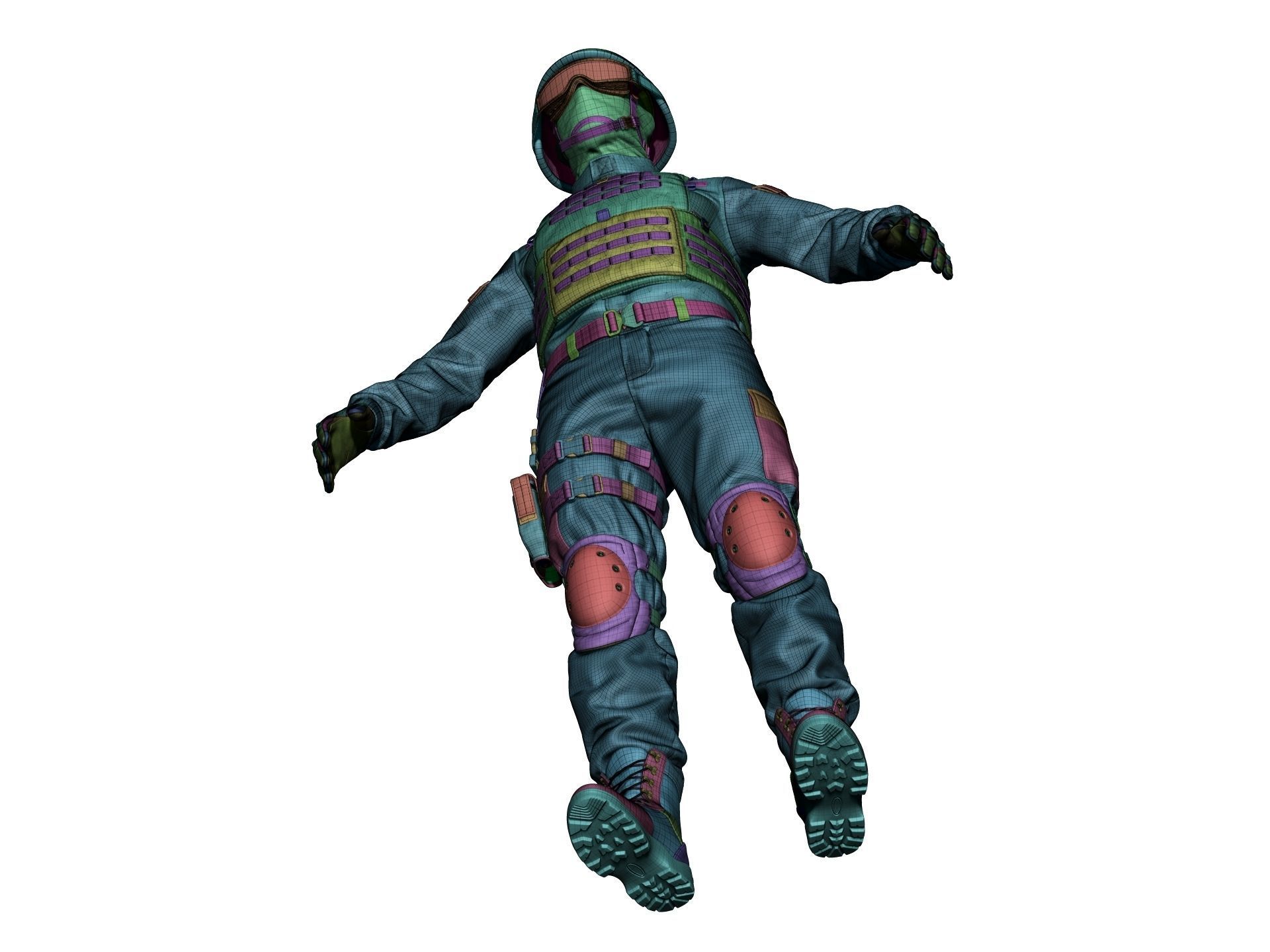 Special Forces Soldier Set1 - High Poly 3D model_18