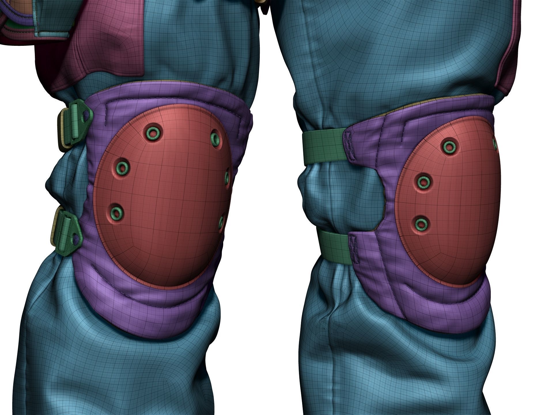 Special Forces Soldier Set1 - High Poly 3D model_33