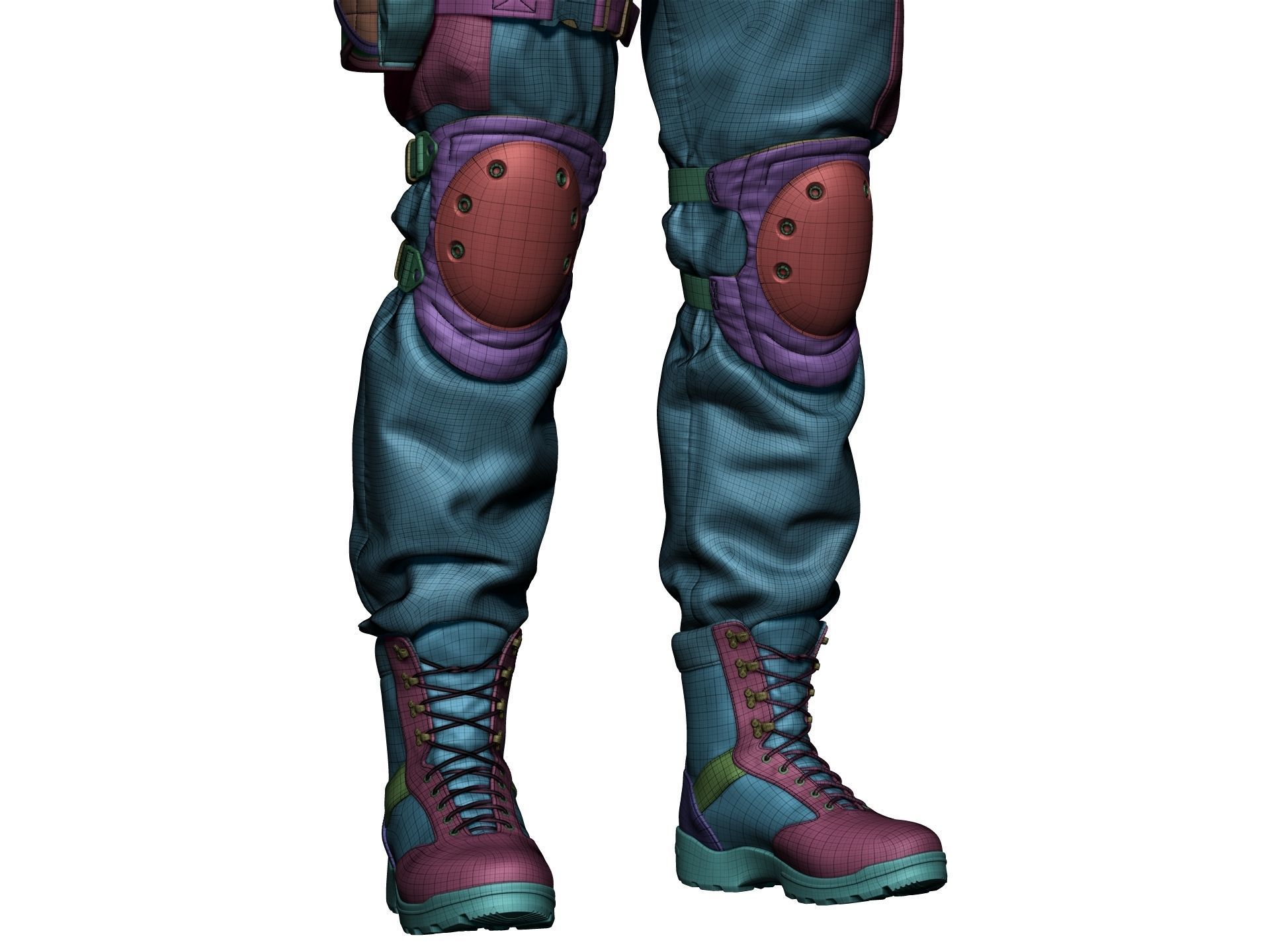 Special Forces Soldier Set1 - High Poly 3D model_26