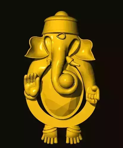ganesh golden statue of ganesha