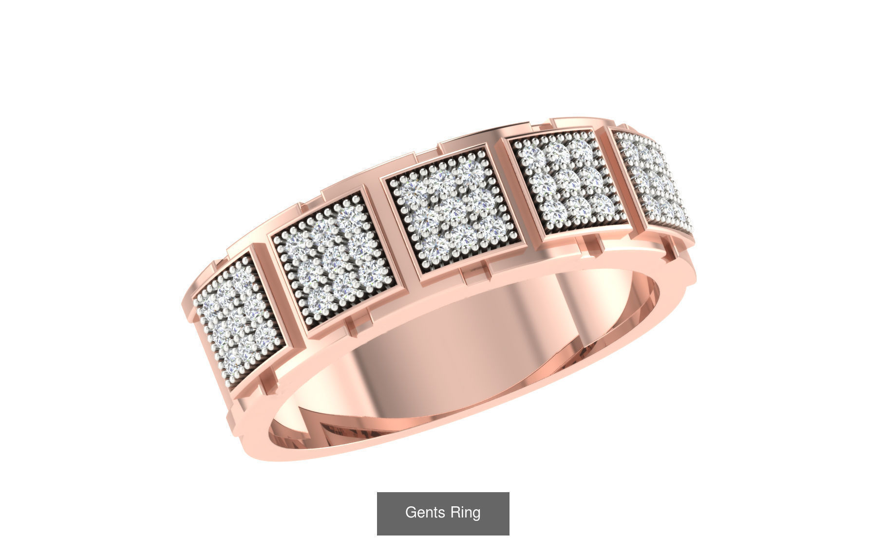 107 Gents Ring 3D Model Collection_79