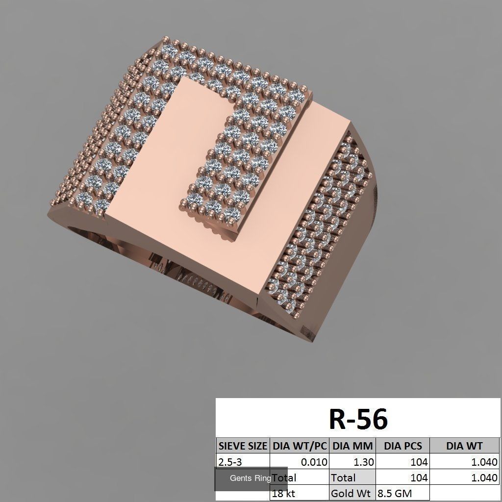 107 Gents Ring 3D Model Collection_63