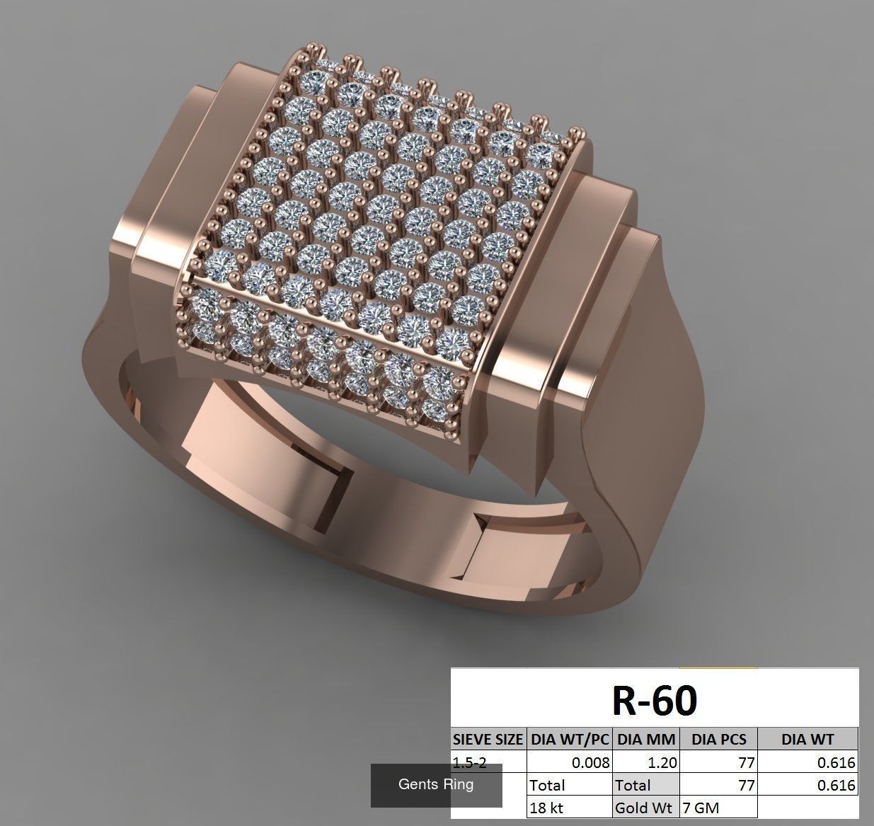 107 Gents Ring 3D Model Collection_68