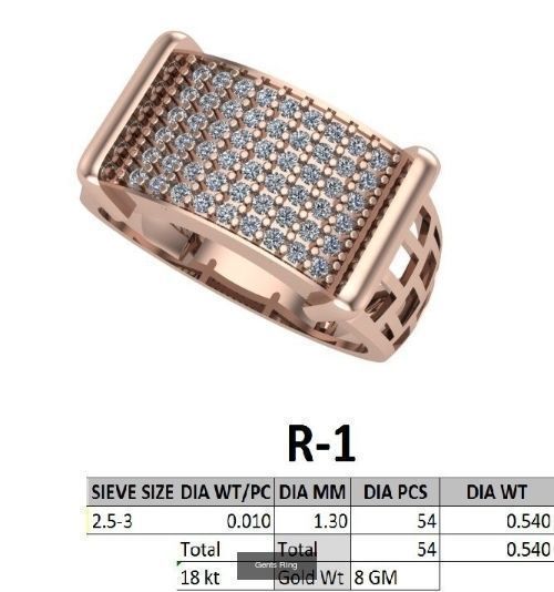 107 Gents Ring 3D Model Collection_13