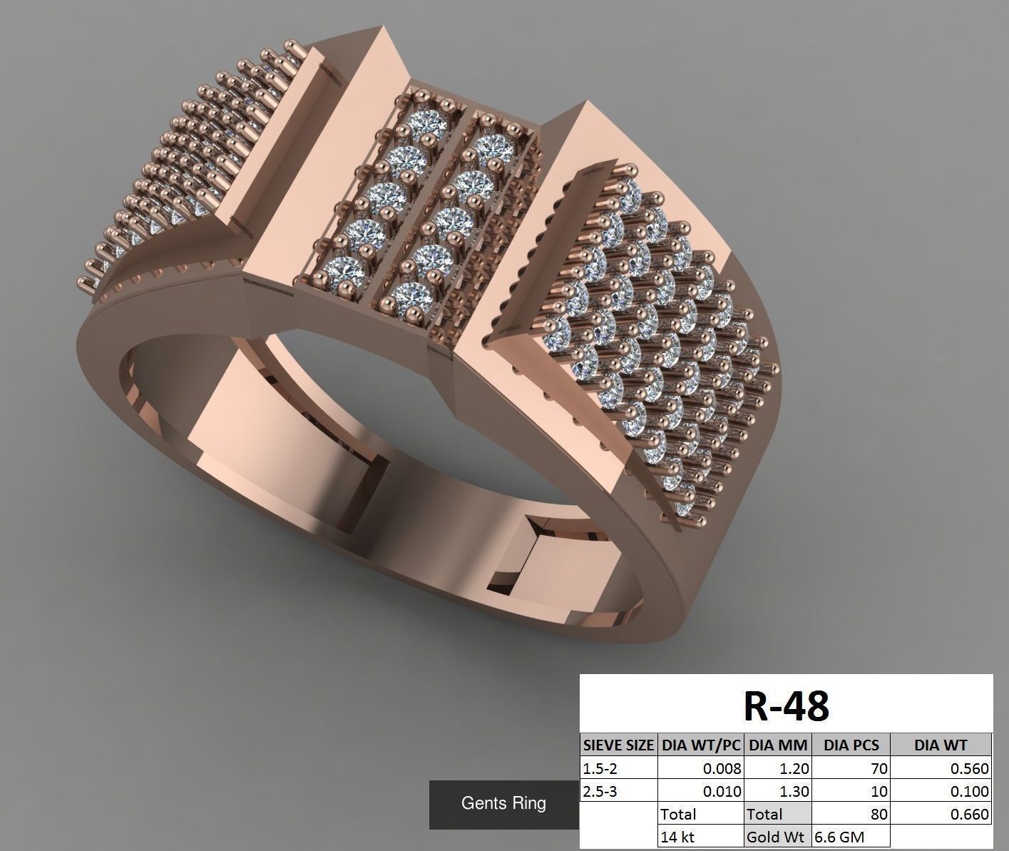 107 Gents Ring 3D Model Collection_54
