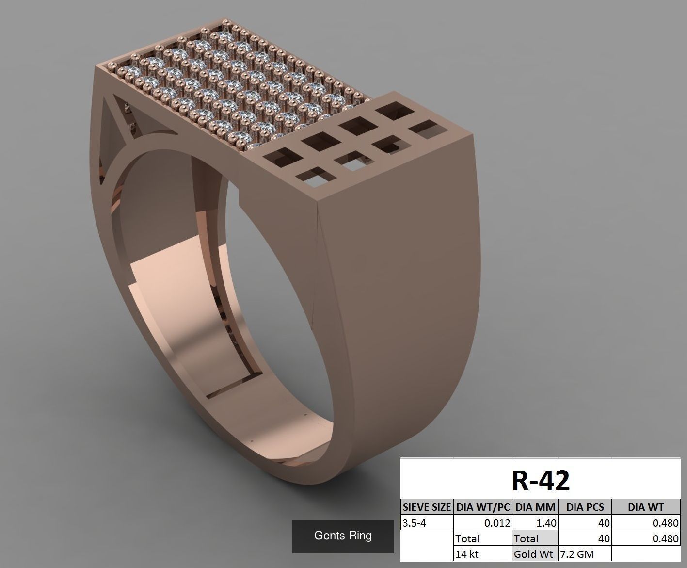 107 Gents Ring 3D Model Collection_48