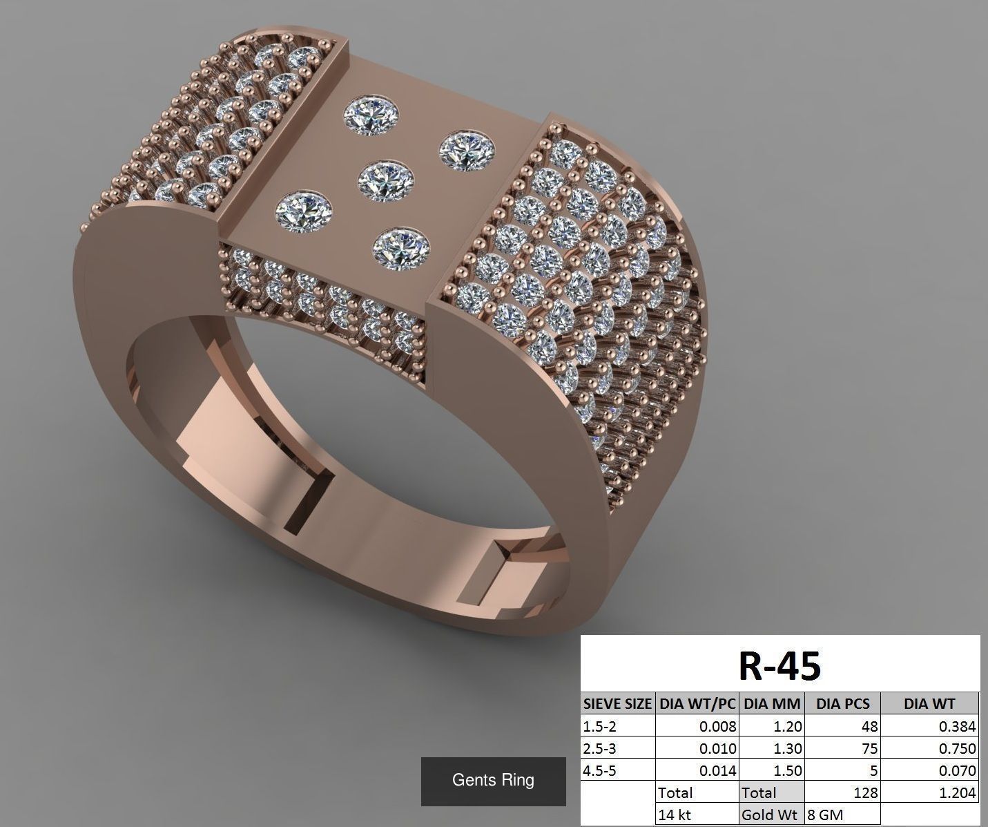107 Gents Ring 3D Model Collection_51