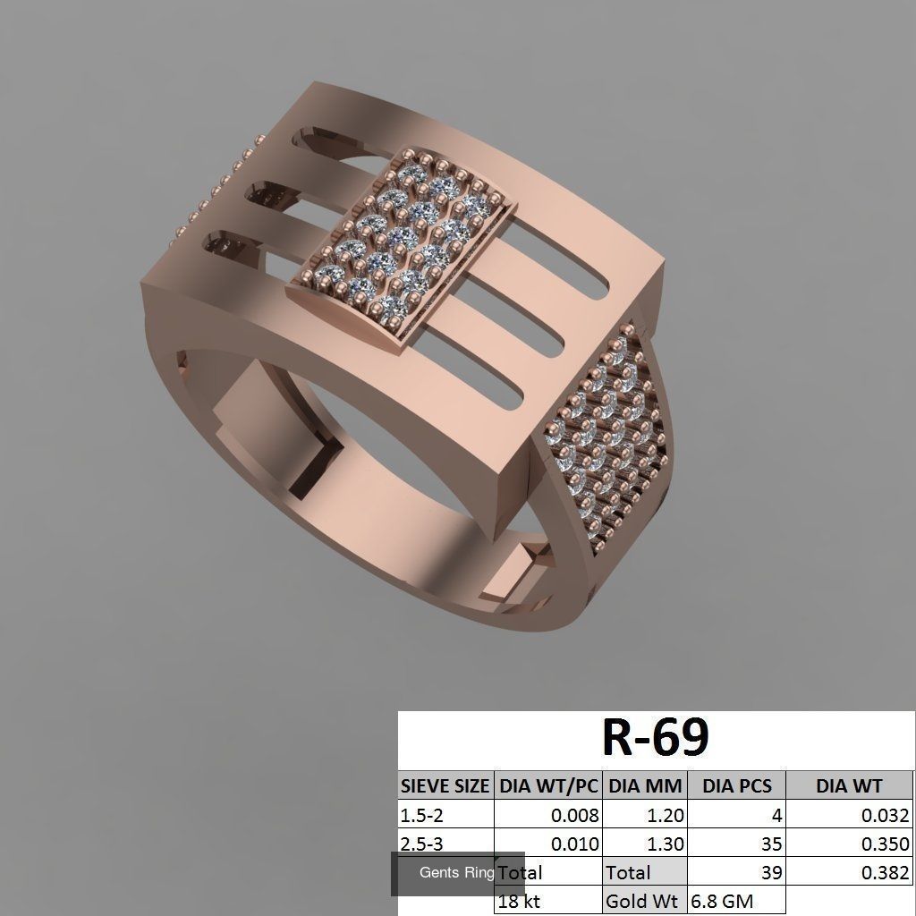 107 Gents Ring 3D Model Collection_70