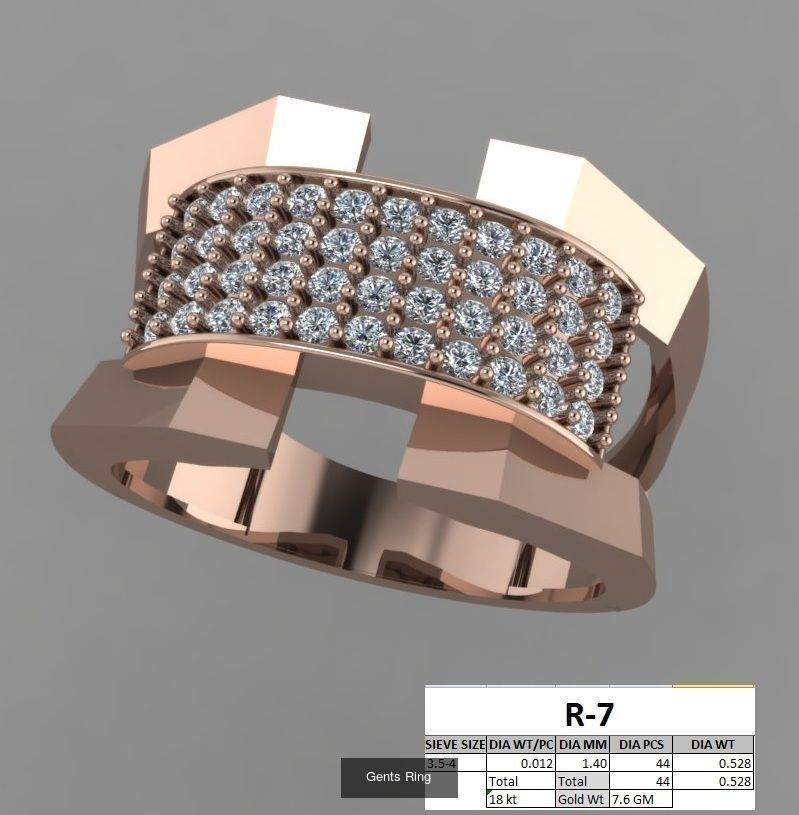 107 Gents Ring 3D Model Collection_71
