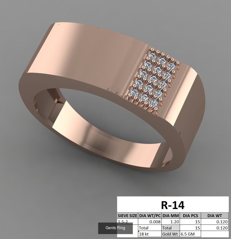 107 Gents Ring 3D Model Collection_18