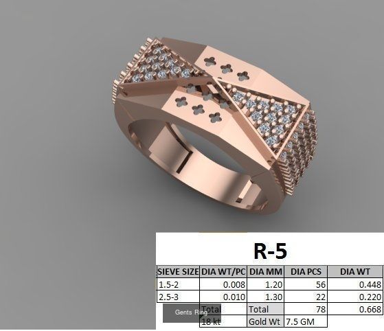 107 Gents Ring 3D Model Collection_56