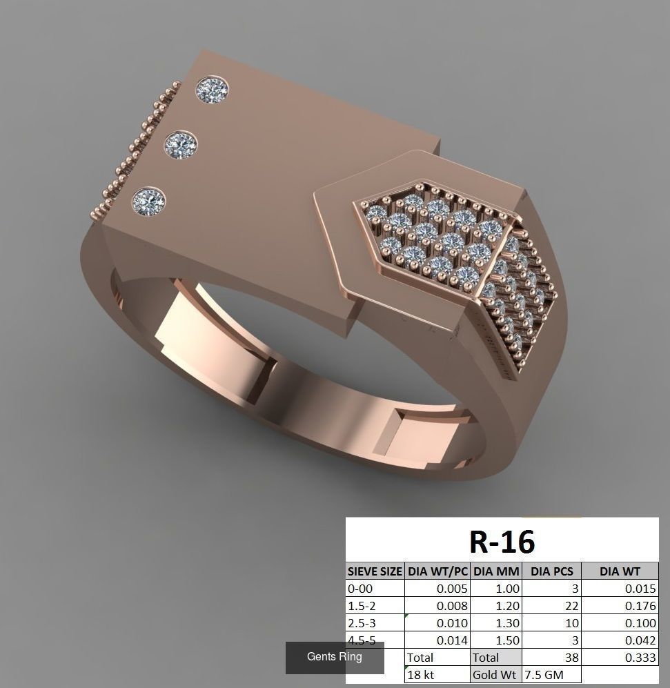 107 Gents Ring 3D Model Collection_20