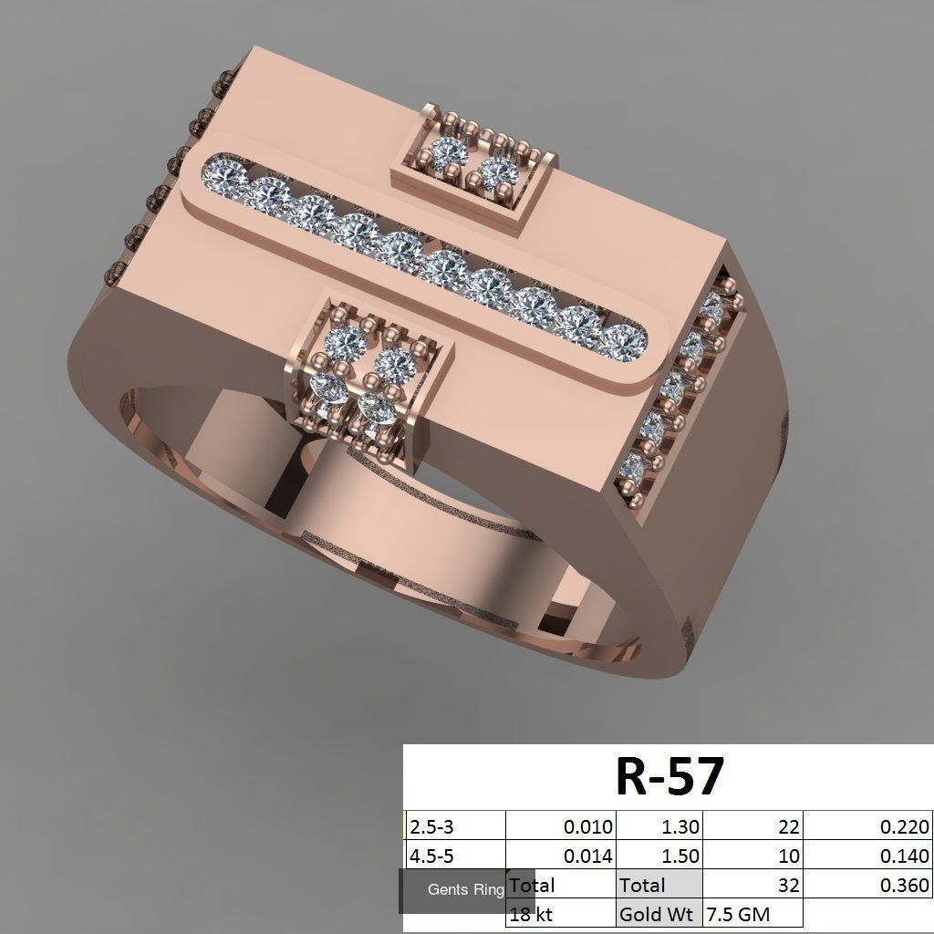 107 Gents Ring 3D Model Collection_64