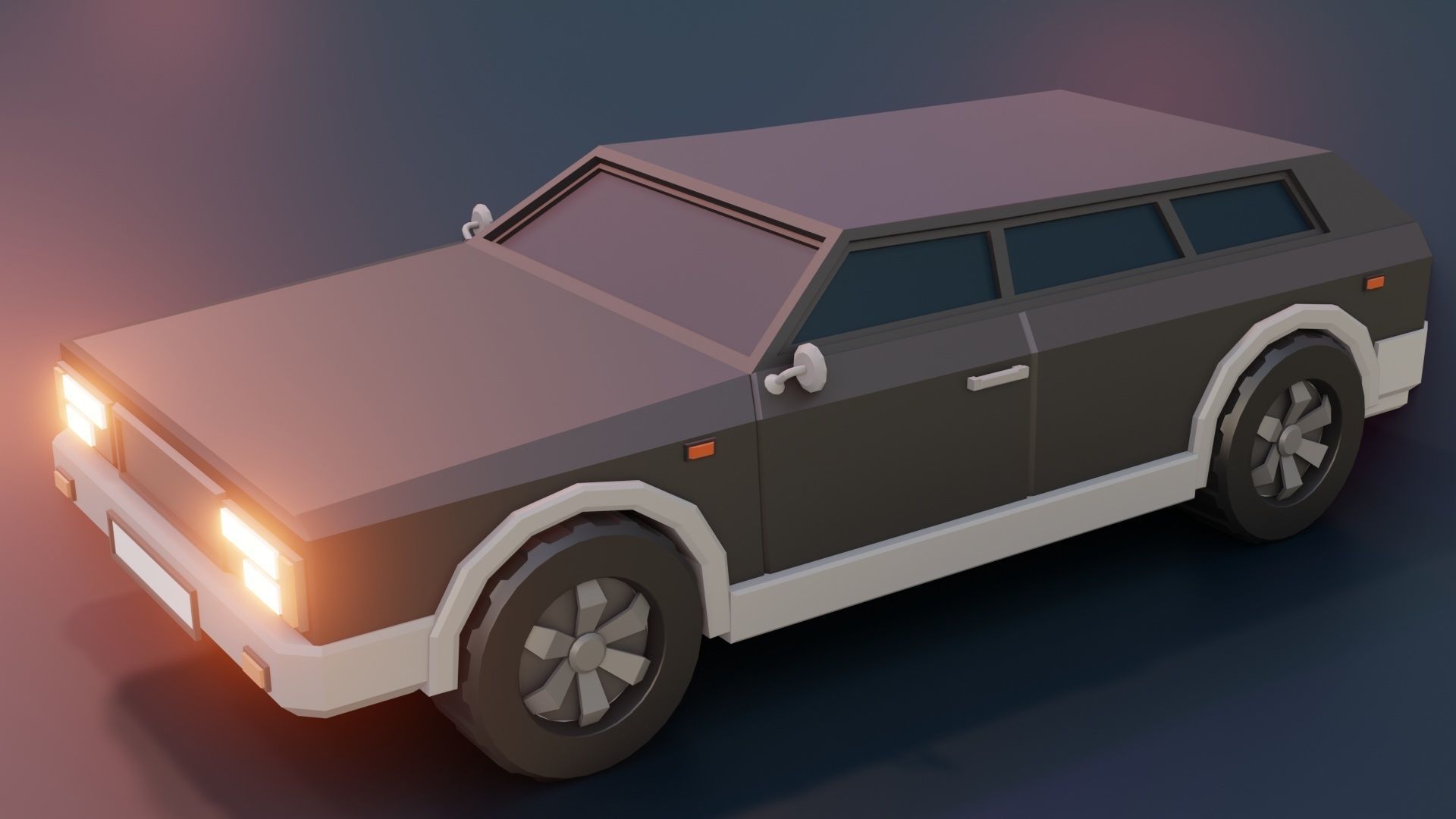 low poly cars vol 09 lowpoly Low-poly 3D model_18