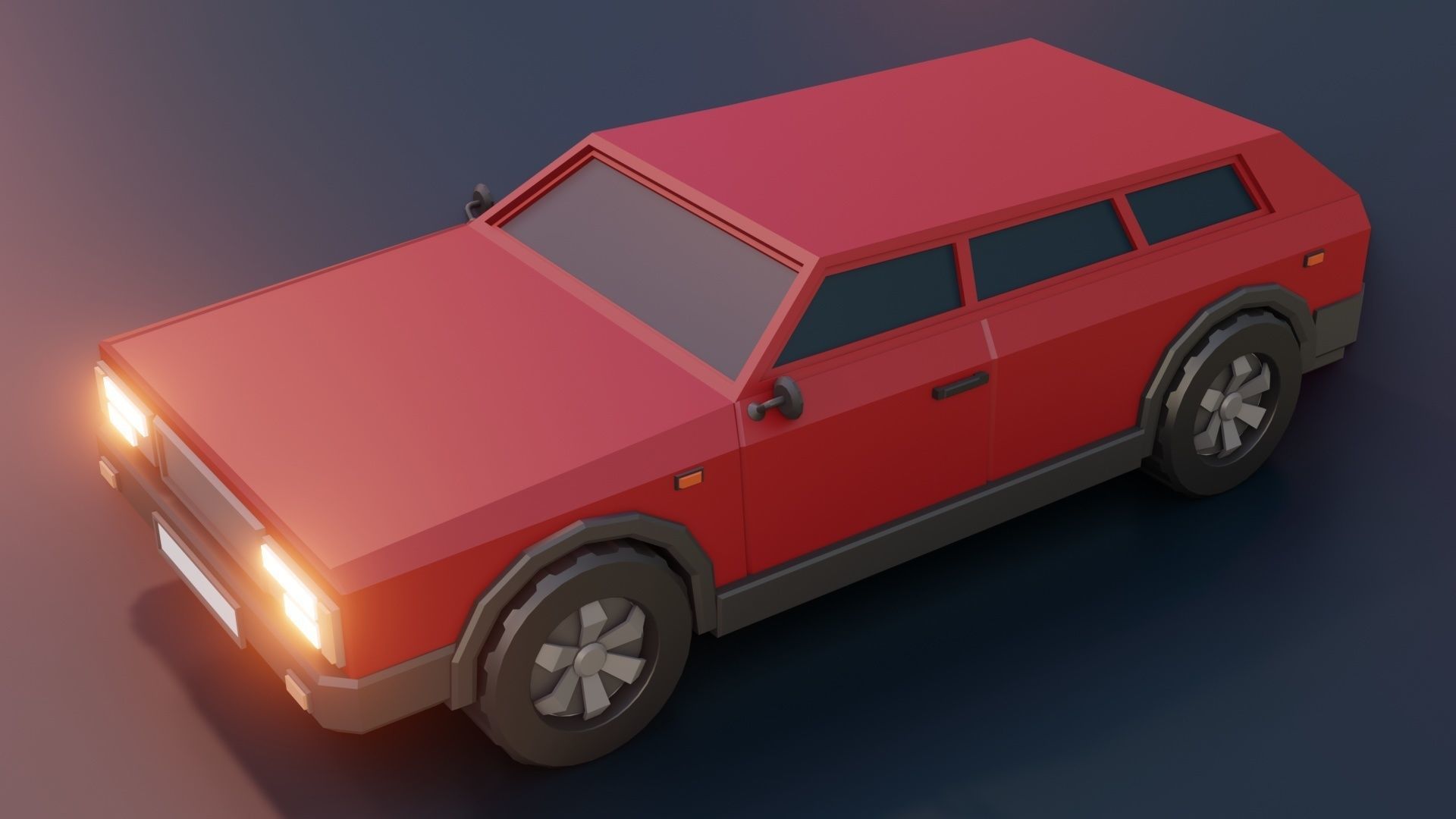 low poly cars vol 09 lowpoly Low-poly 3D model_21