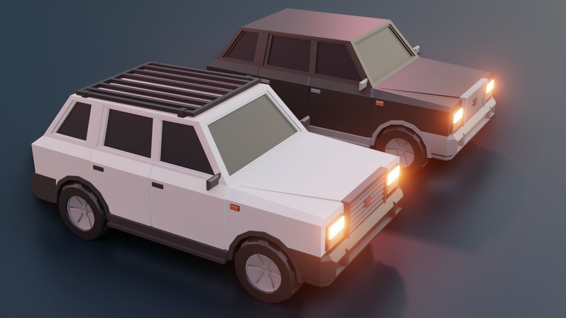low poly cars vol 09 lowpoly Low-poly 3D model_9