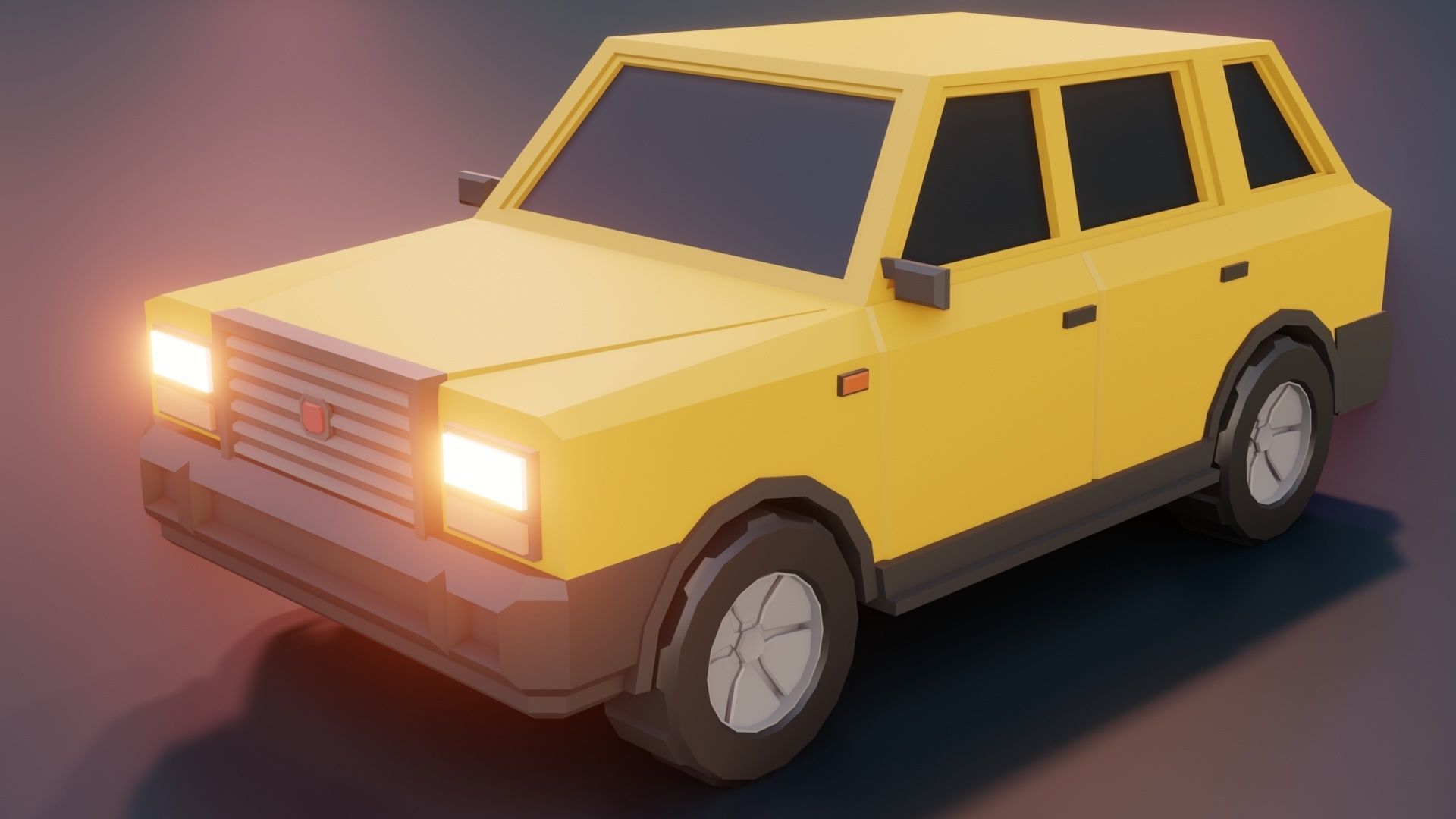 low poly cars vol 09 lowpoly Low-poly 3D model_14