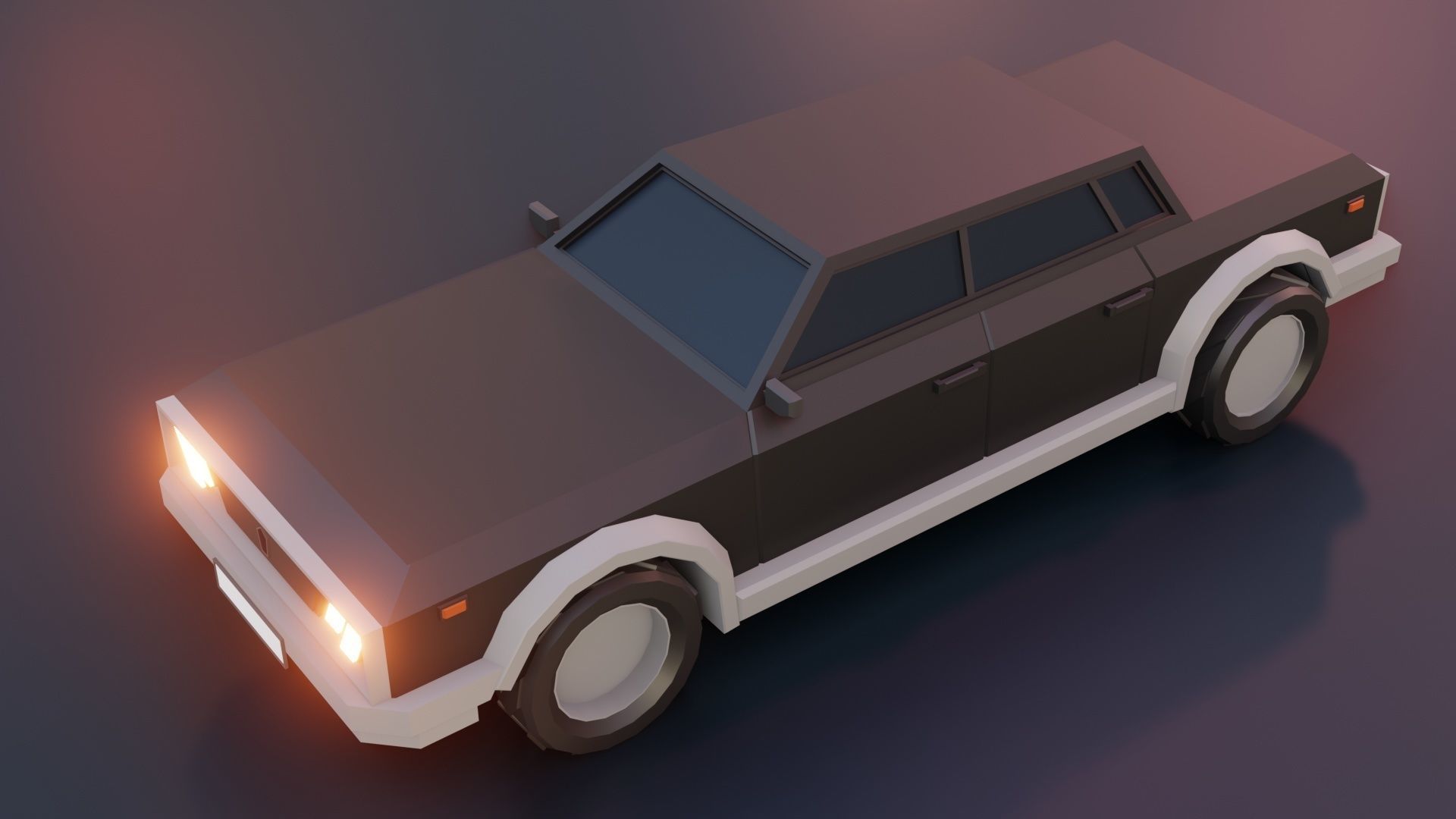 low poly cars vol 09 lowpoly Low-poly 3D model_6
