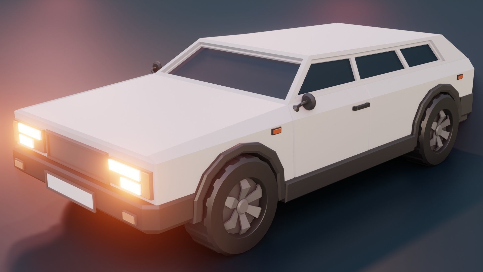 low poly cars vol 09 lowpoly Low-poly 3D model_16