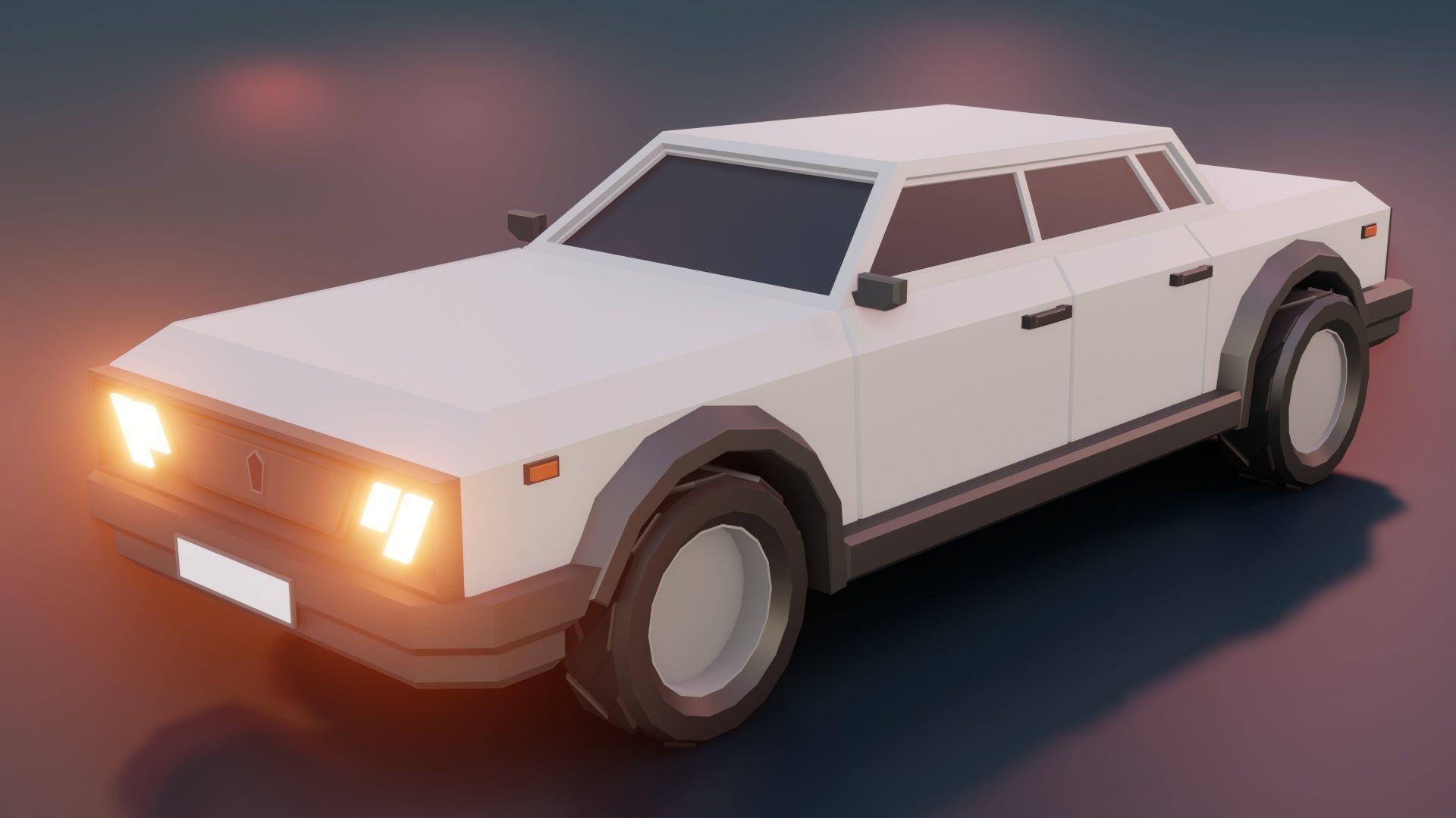 low poly cars vol 09 lowpoly Low-poly 3D model_3