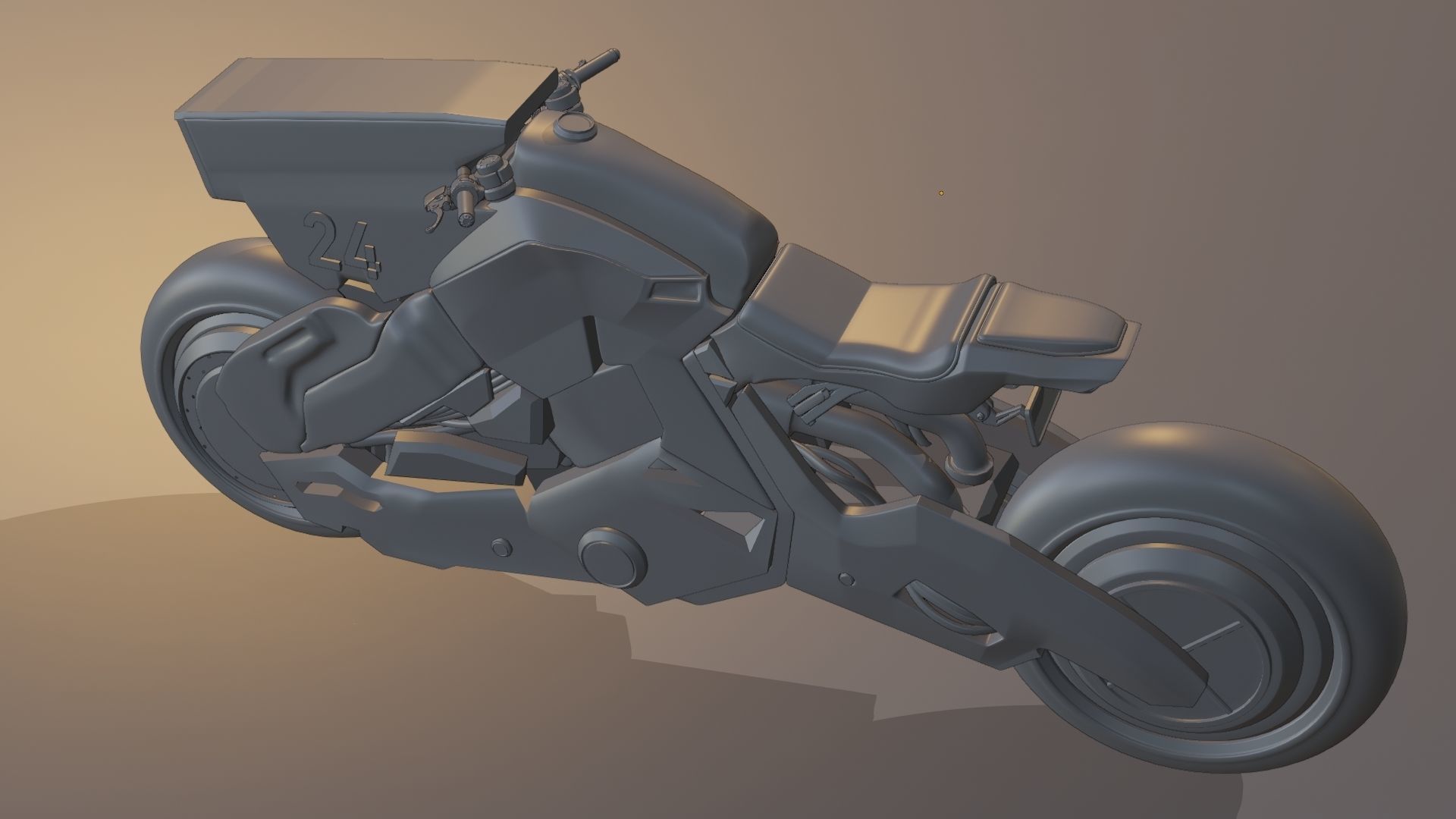 Sci-Fi concept Bike 3D model_32