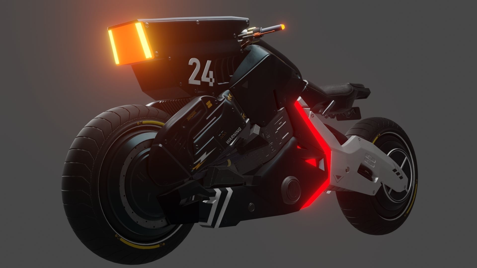 Sci-Fi concept Bike 3D model_24