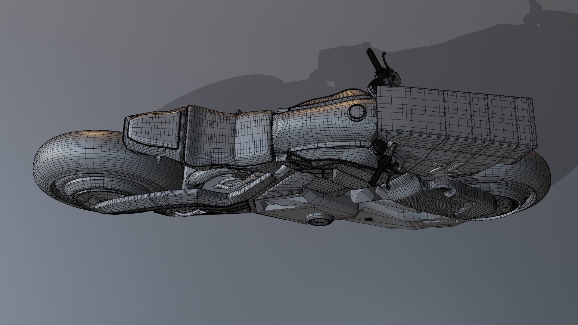 Sci-Fi concept Bike 3D model_37