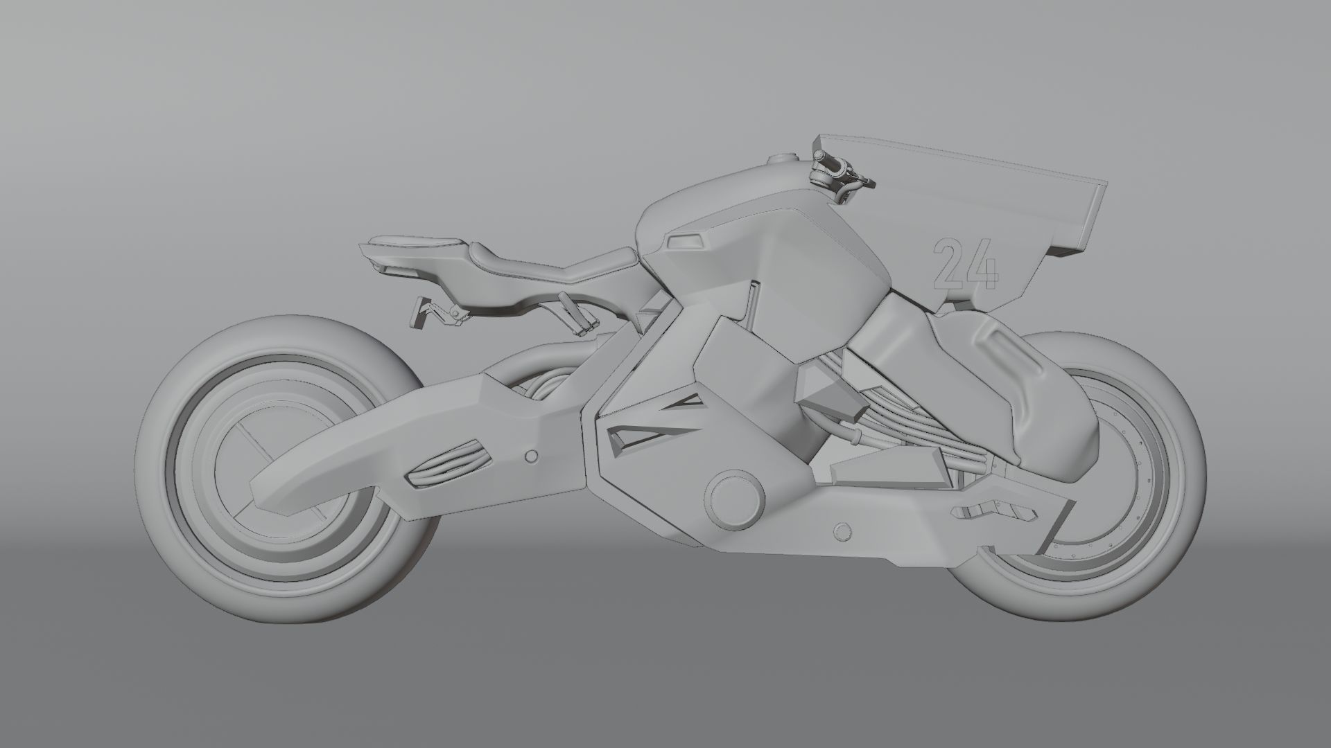 Sci-Fi concept Bike 3D model_28