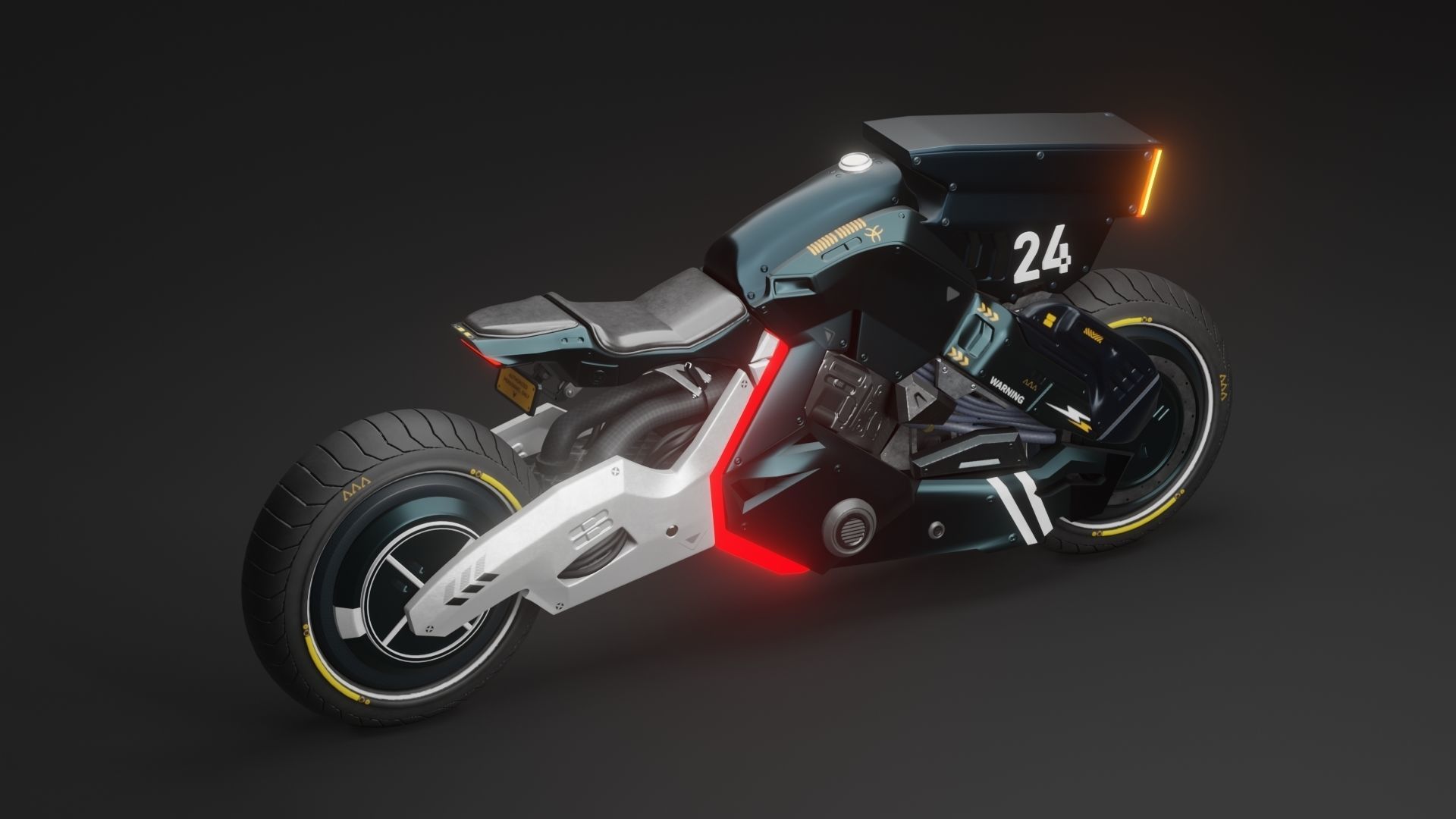 Sci-Fi concept Bike 3D model_22