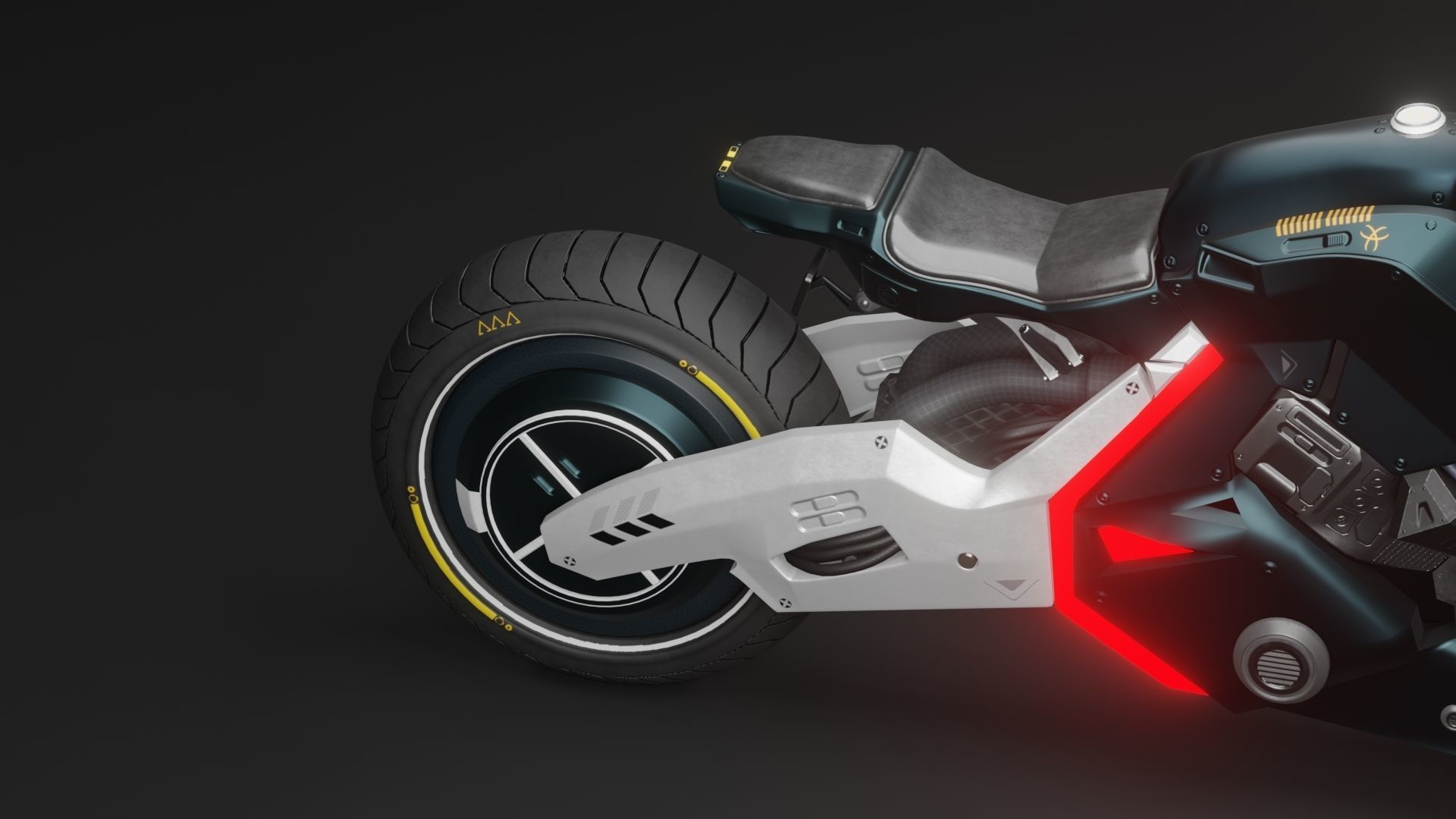 Sci-Fi concept Bike 3D model_6