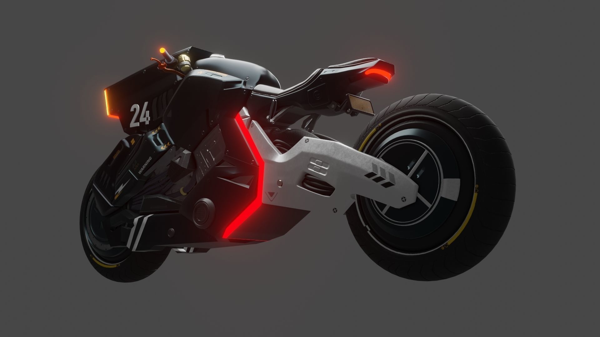 Sci-Fi concept Bike 3D model_23