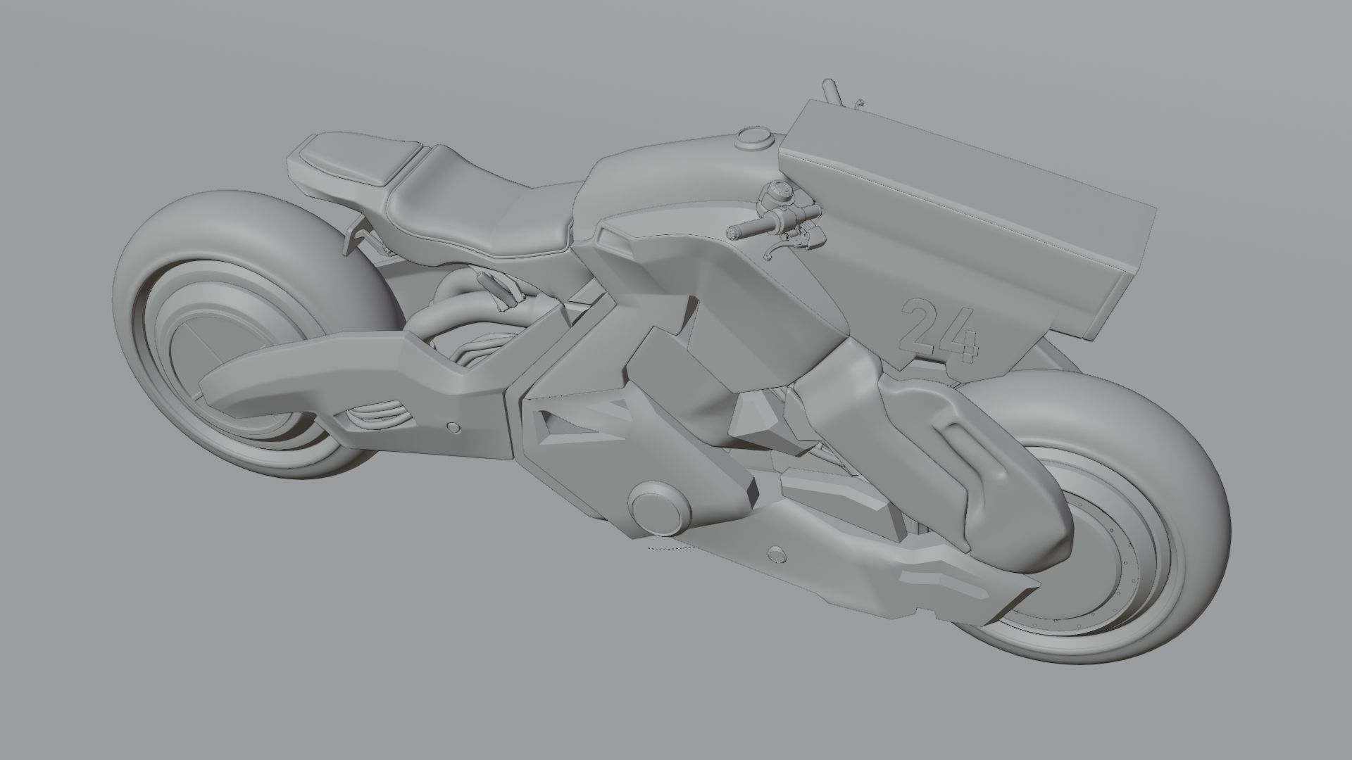 Sci-Fi concept Bike 3D model_25