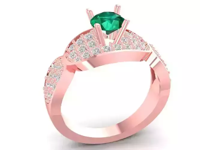 new design simple asian diamond lady ring 3202