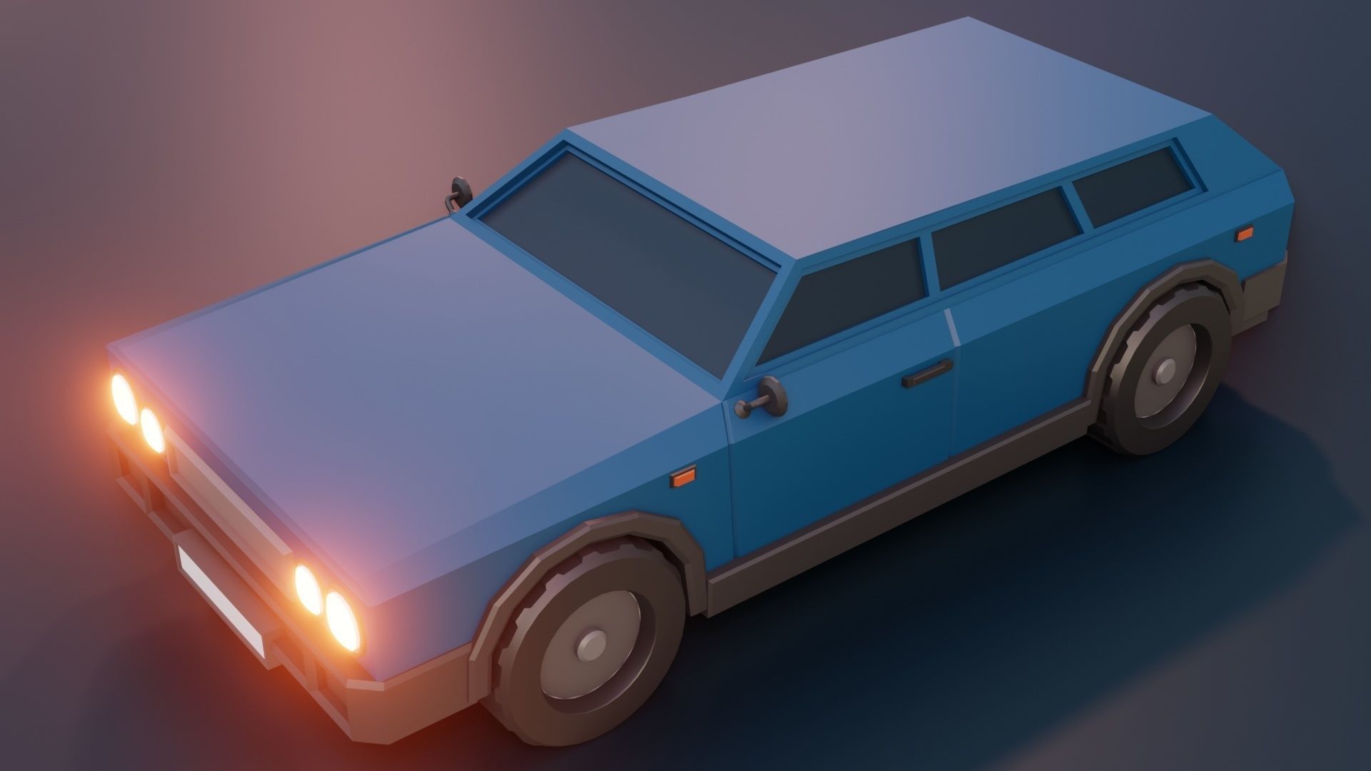 low poly cars vol 10 lowpoly Low-poly 3D model_20