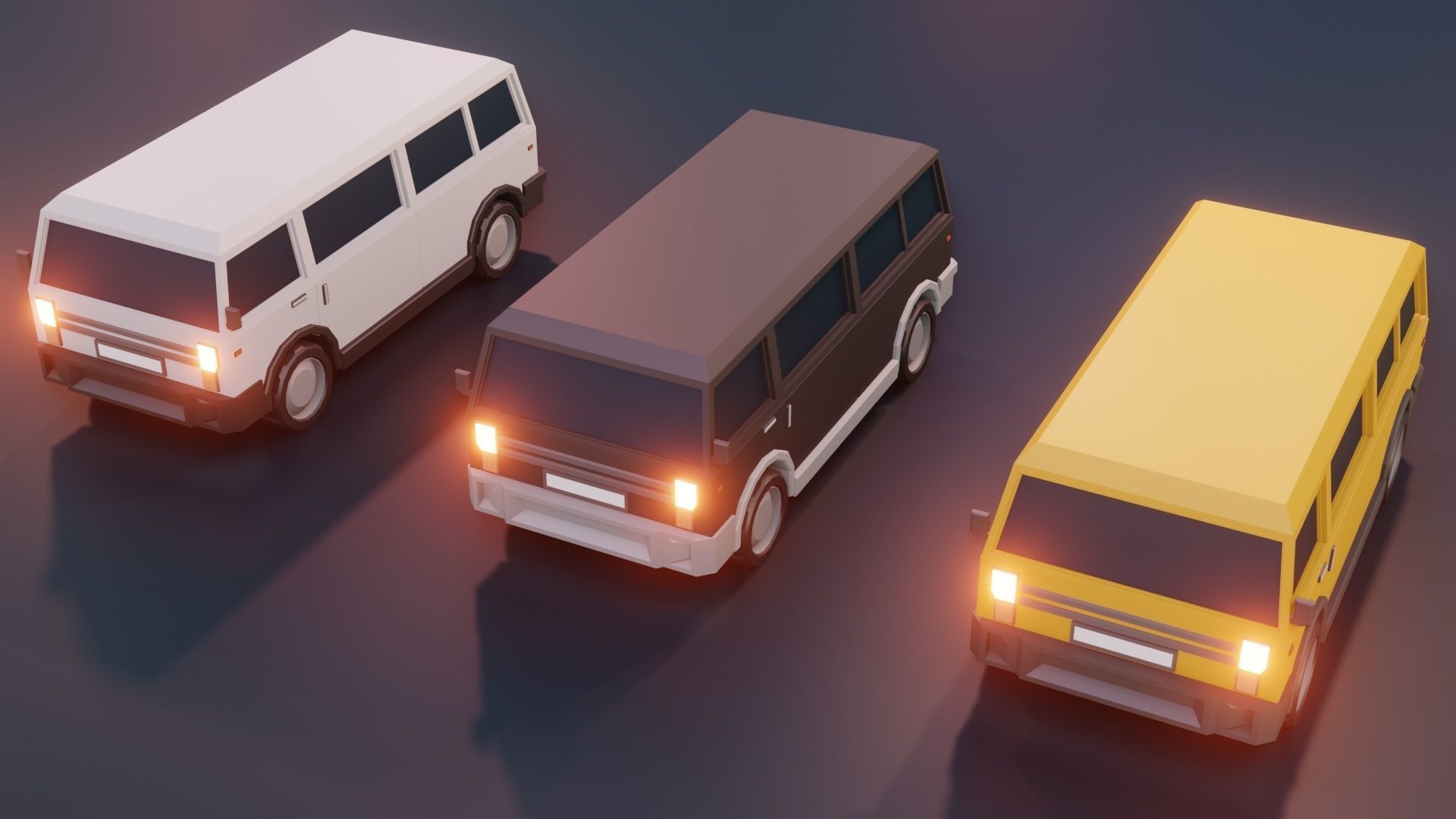 low poly cars vol 10 lowpoly Low-poly 3D model_21