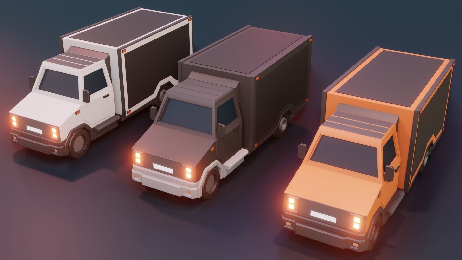 low poly cars vol 10 lowpoly Low-poly 3D model_28