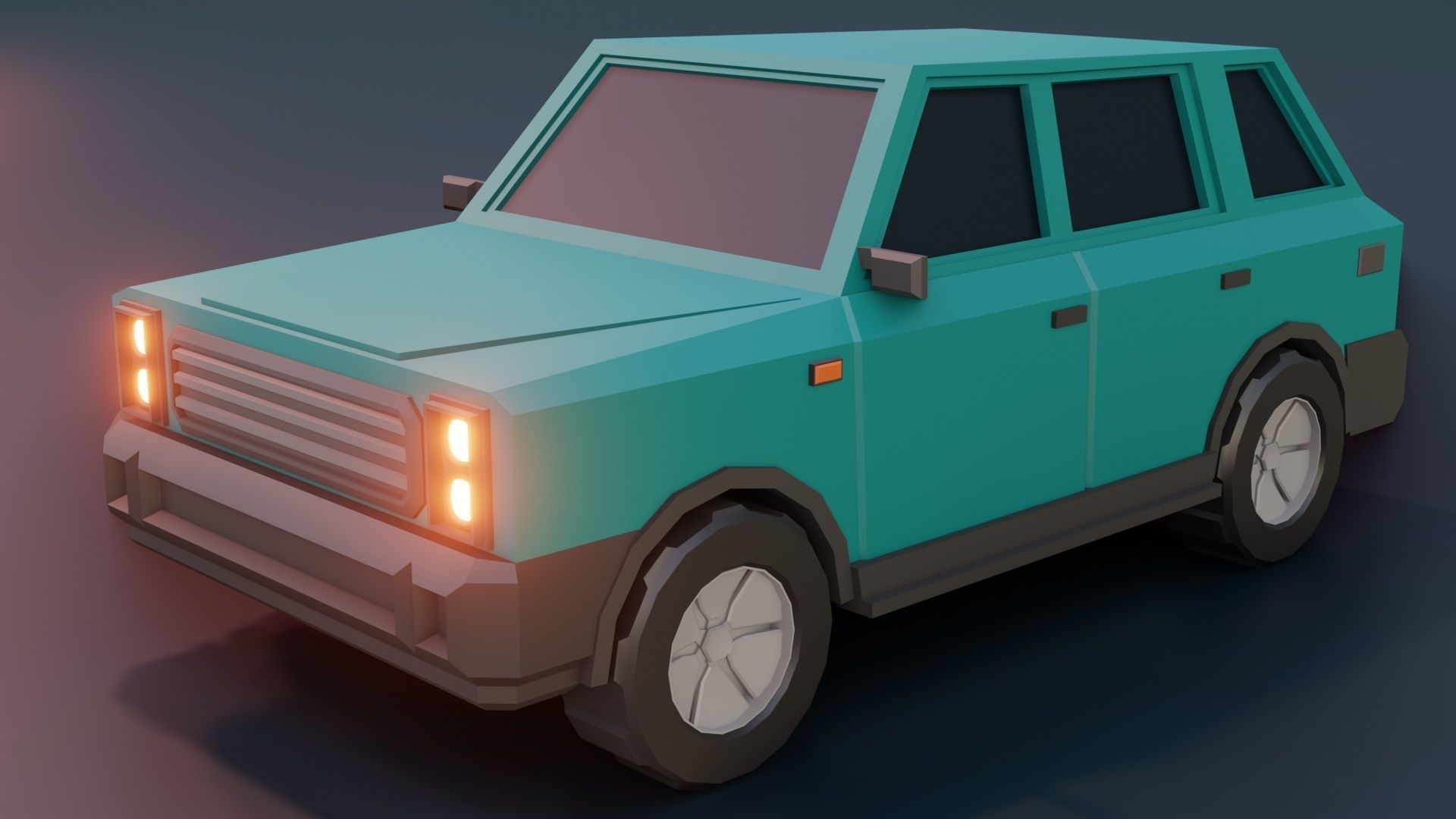 low poly cars vol 10 lowpoly Low-poly 3D model_14