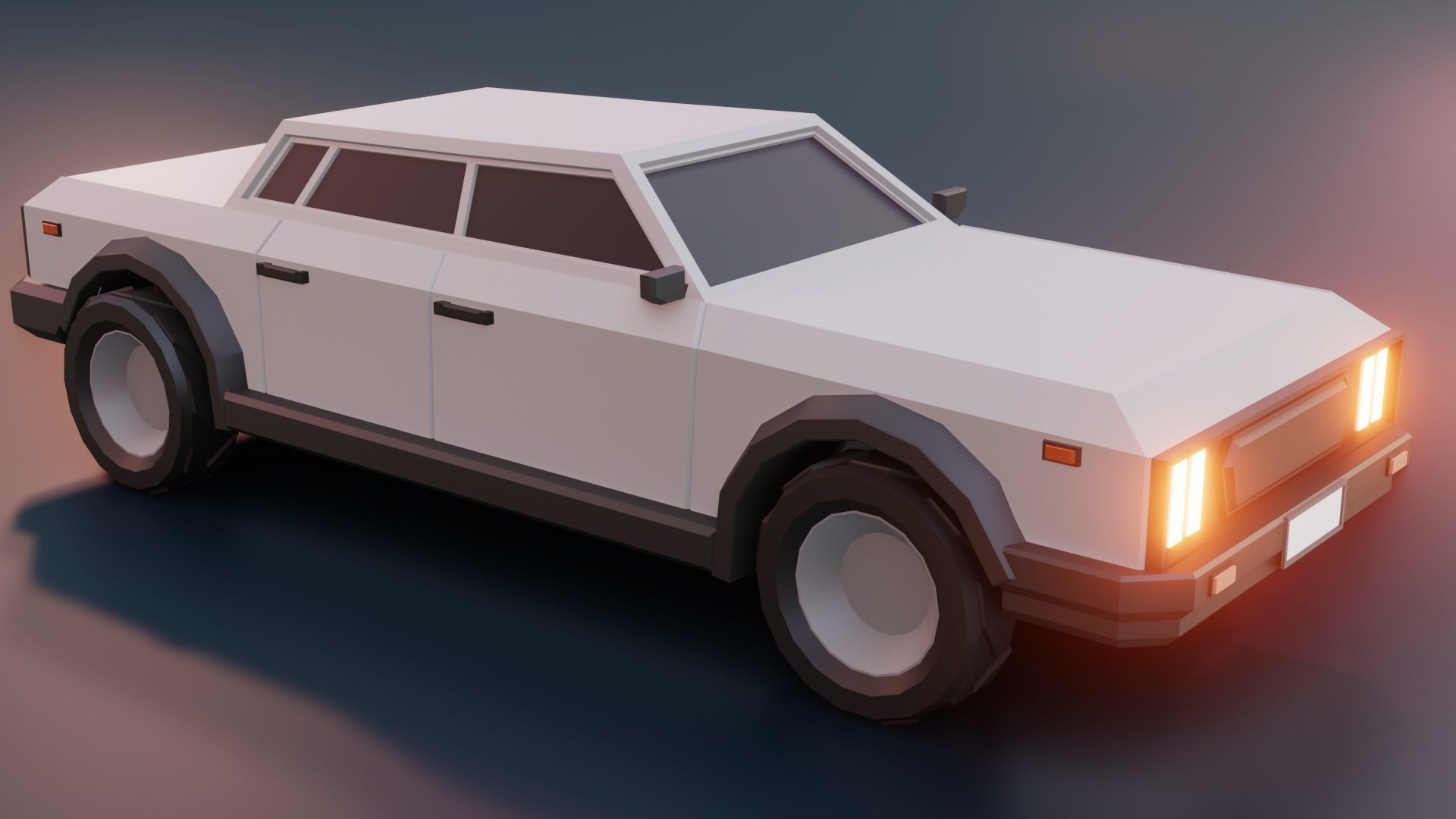 low poly cars vol 10 lowpoly Low-poly 3D model_3