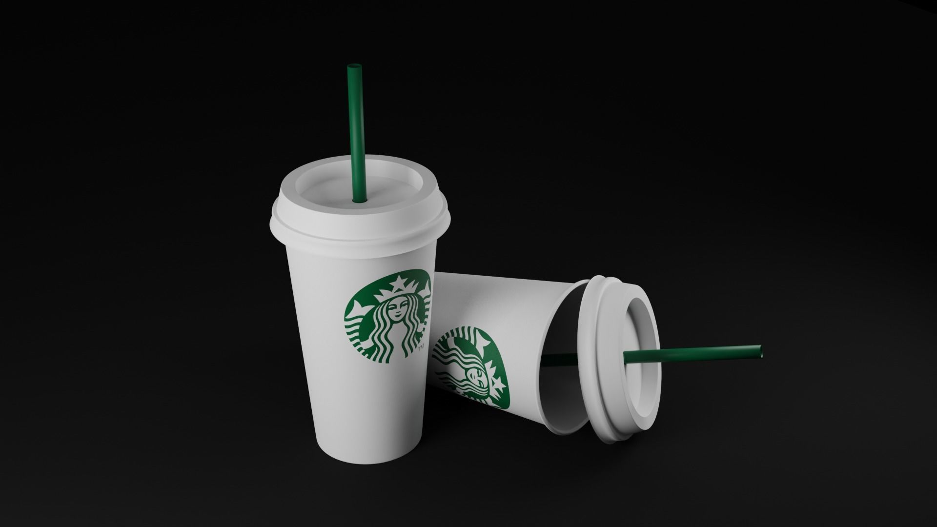 Starbucks Coffee Cup 3D model_8